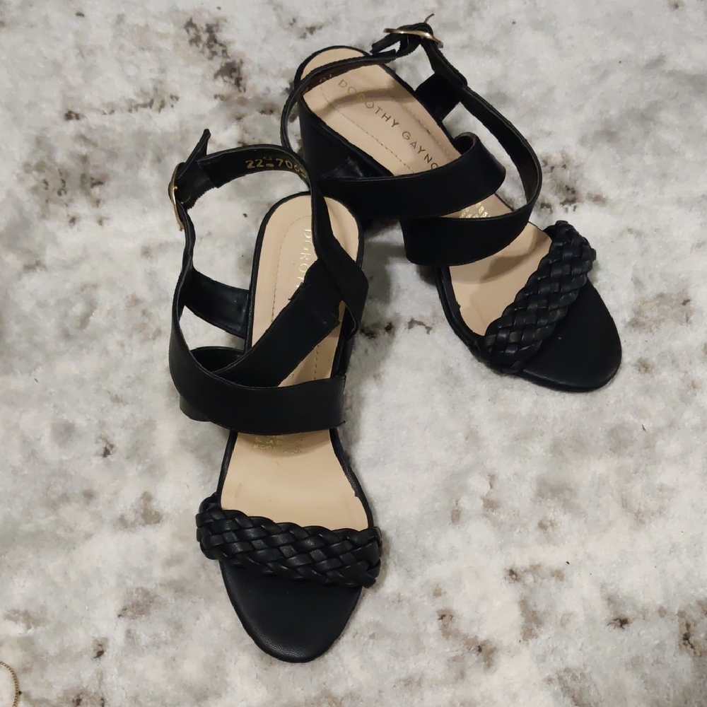 Stylish Black Braided Sandals
